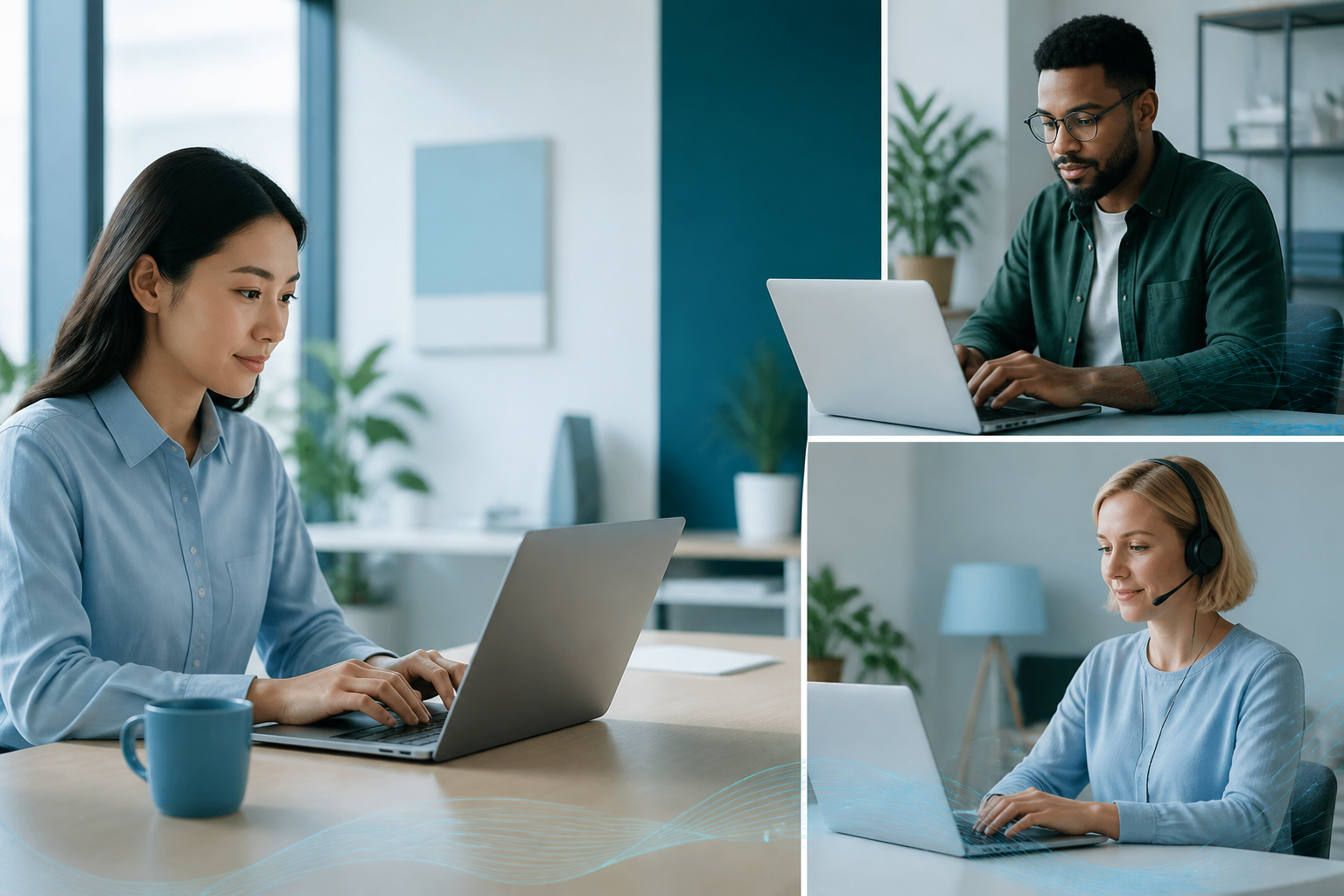 TalkScreen-afstandbydraers wat aan KI-taaltake werk